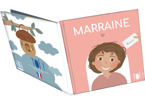 livre personnalisé marraine ouvert